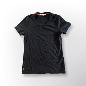 Icebreaker Women’s Merino Wool Short Sleeve Tee - Black